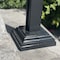 Nuvo Iron BLACK PLASTIC DECORATIVE POST PLATE COVER UPPC - alternate 3